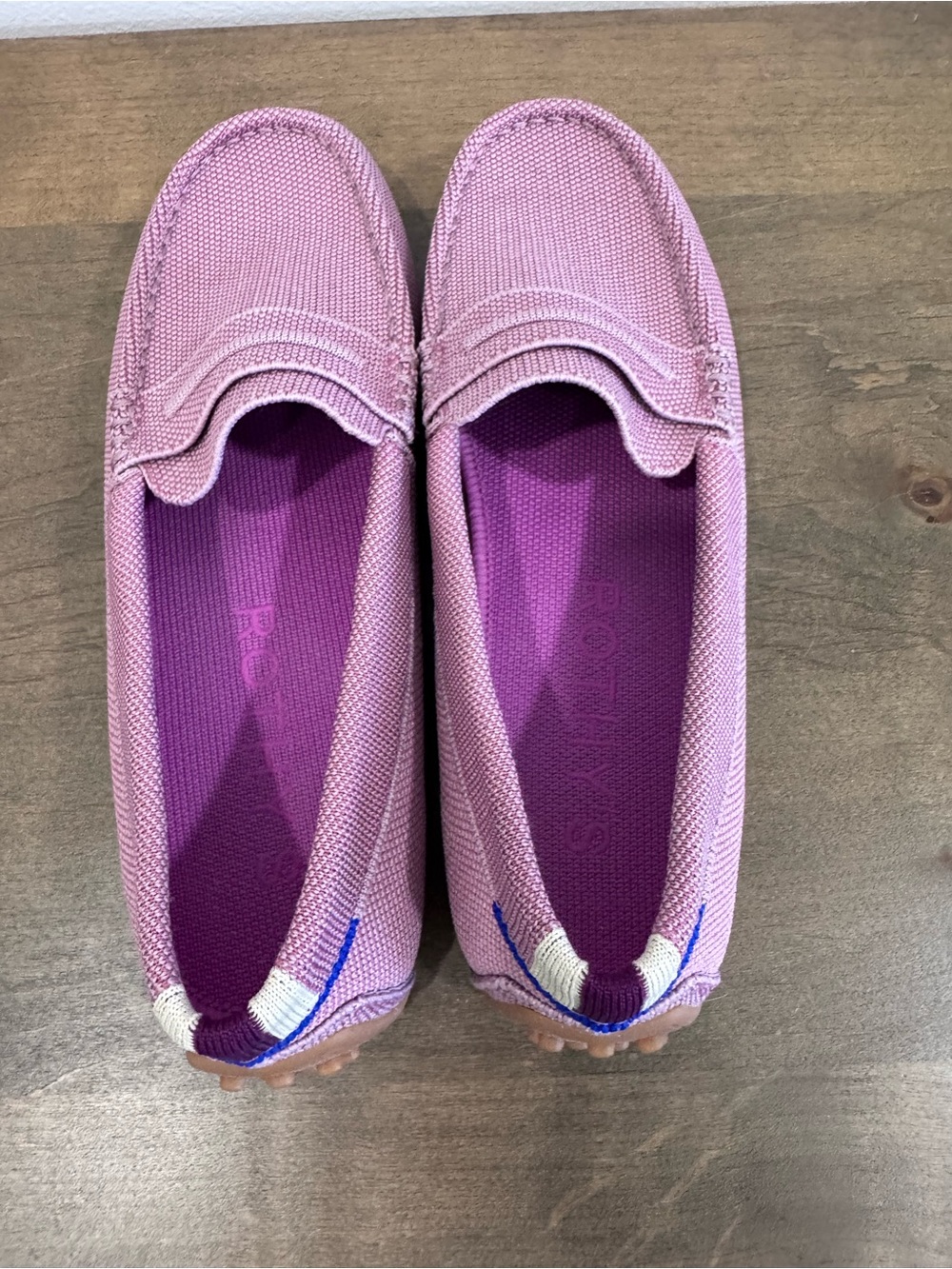 Light Pink Women's Slip-On Rothy drivers 8 - Picture 2 of 4
